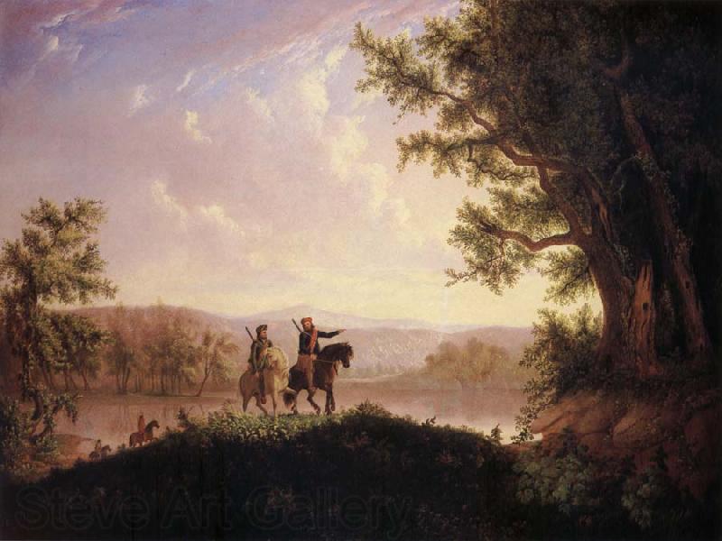 Thomas Mickell Burnham The Lewis and Clark Expedition Norge oil painting art